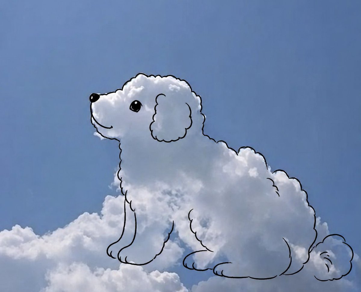 云朵形状涂鸦生成