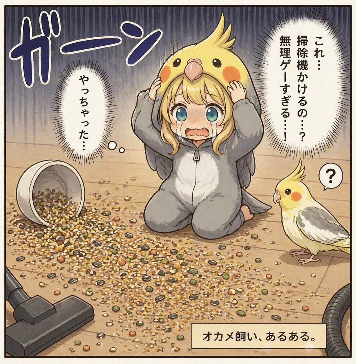 玄凤鹦鹉主人种子散落漫画