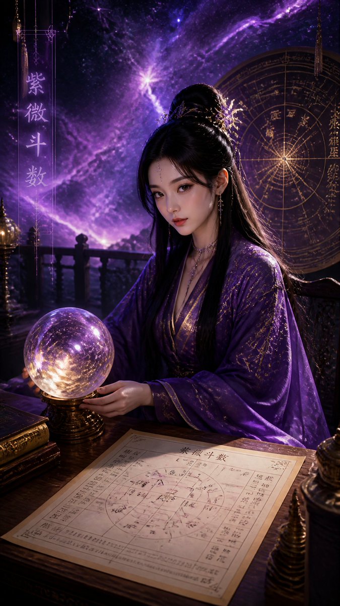 赛博朋克汉服玄学占卜师 2