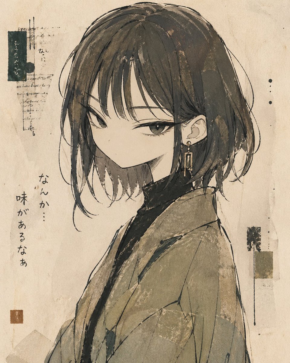 变形风格化女性肖像 2