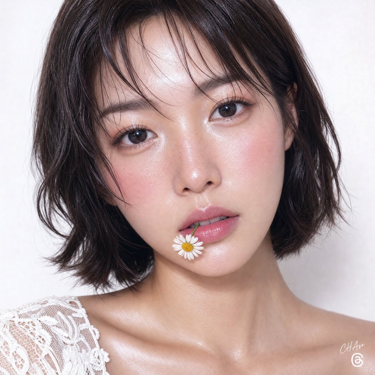洋甘菊水光感美妆人像 2
