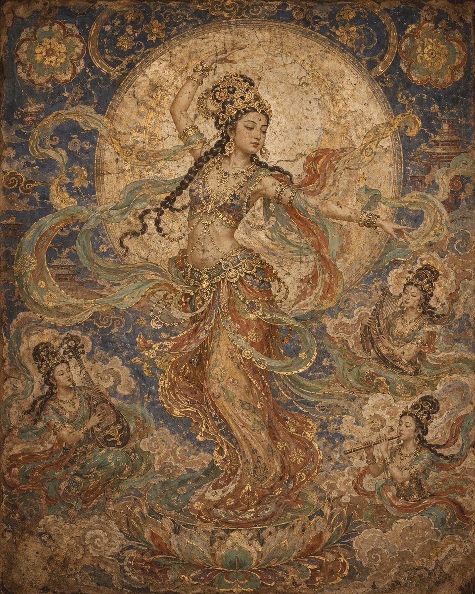 敦煌壁画艺术模板 3
