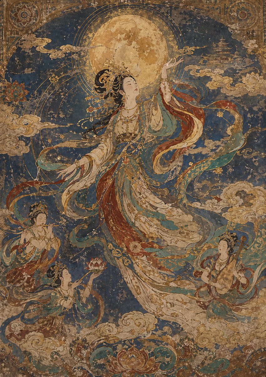 敦煌壁画艺术模板 4
