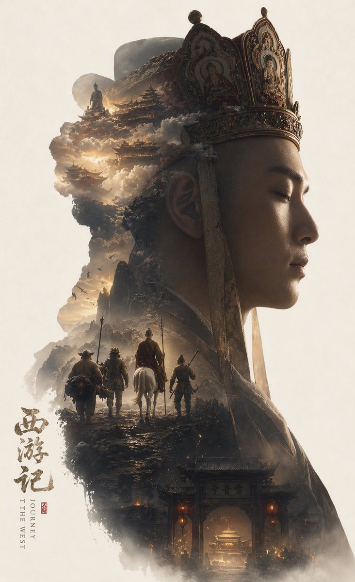史诗叙事剪影电影海报 2