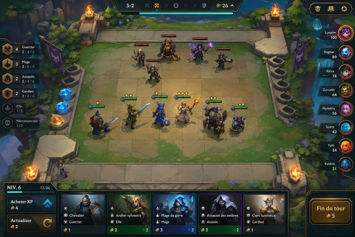 奇幻自走棋游戏 UI