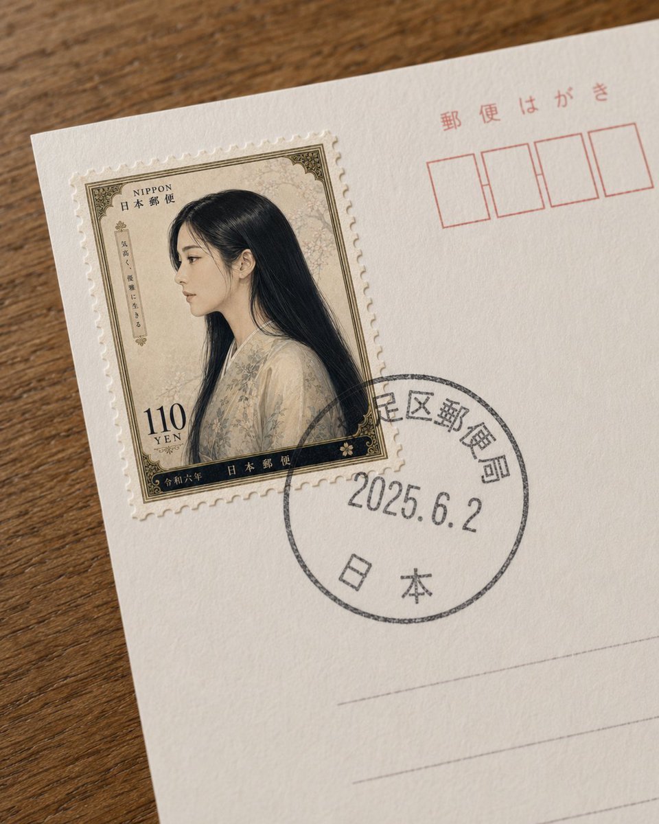 虚构日本明信片邮票