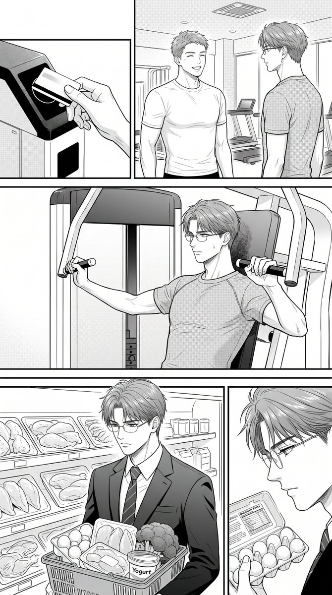匿名健身漫画页面