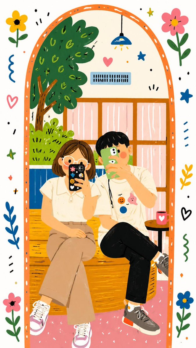 扁平装饰性民间艺术插画转换 2
