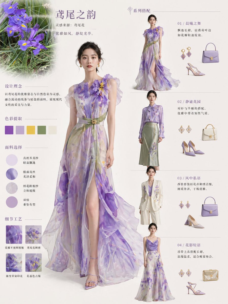 花卉灵感优雅时尚 3