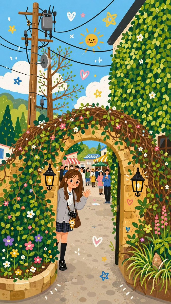 装饰性民间扁平化插画 3