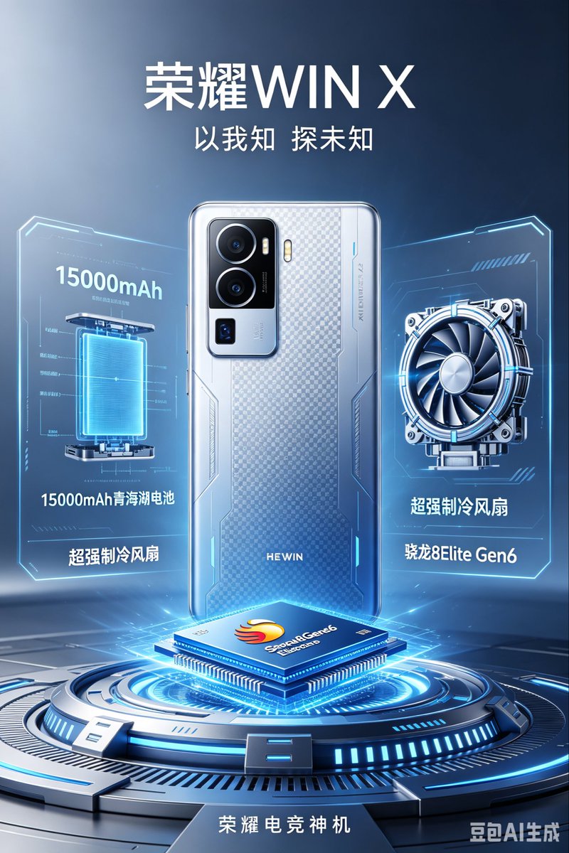 未来感游戏手机发布海报 2