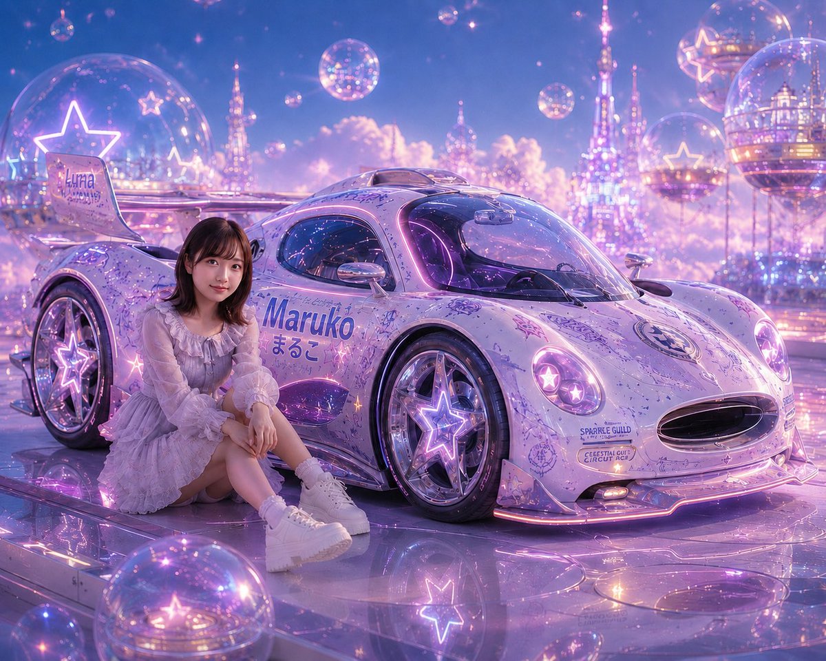 未来感樱花痛车超级跑车 3