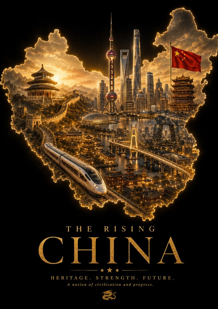 地理剪影风格海报 3