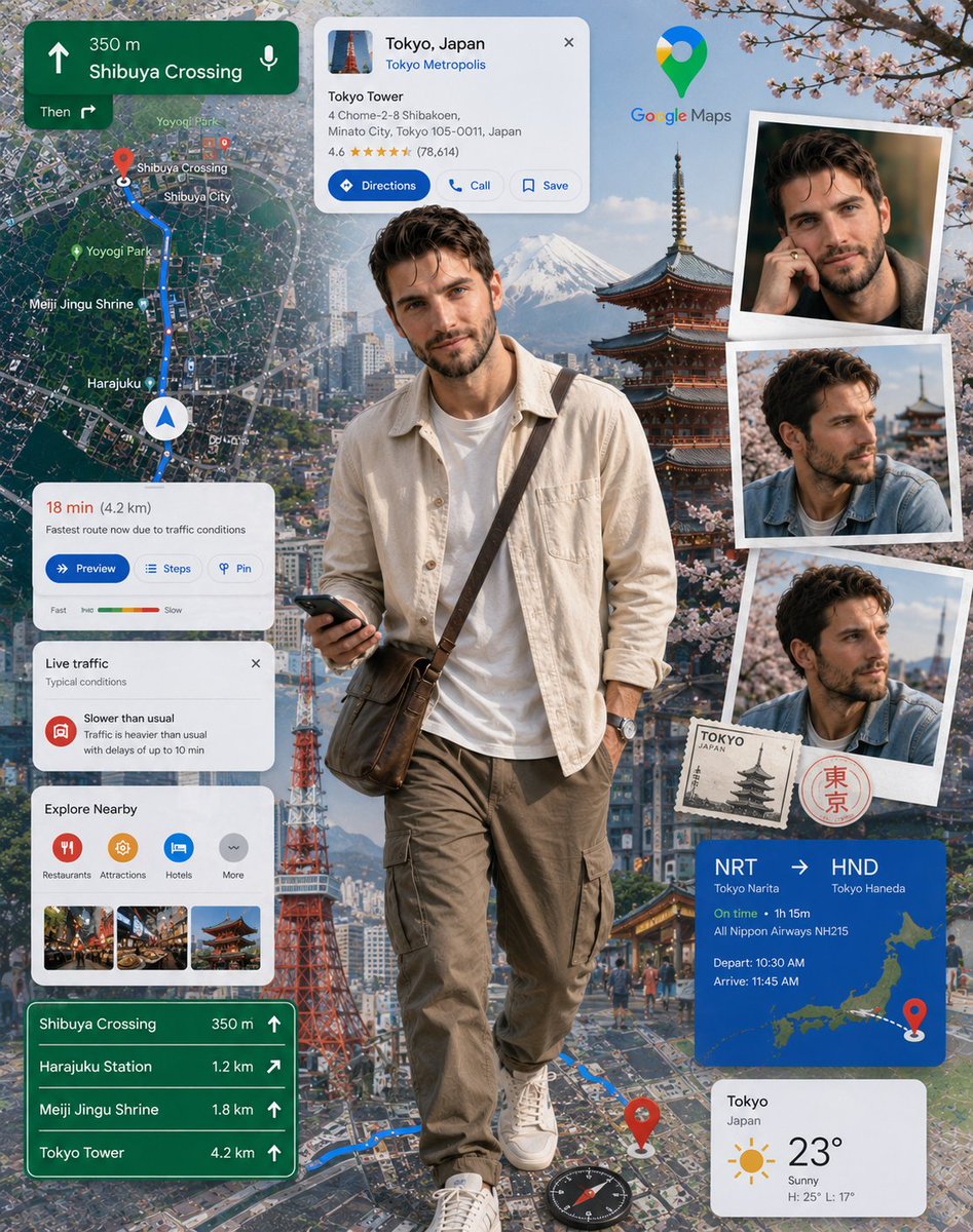 受 Google Maps 启发的数字拼贴海报 3