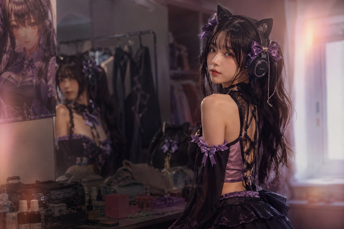 哥特猫娘 Cosplay 试衣间
