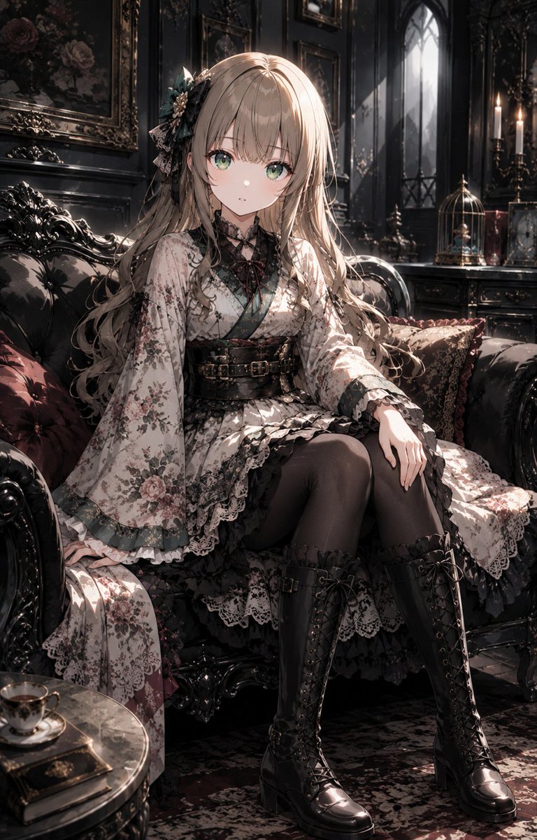 哥特萝莉风格振袖和服 2