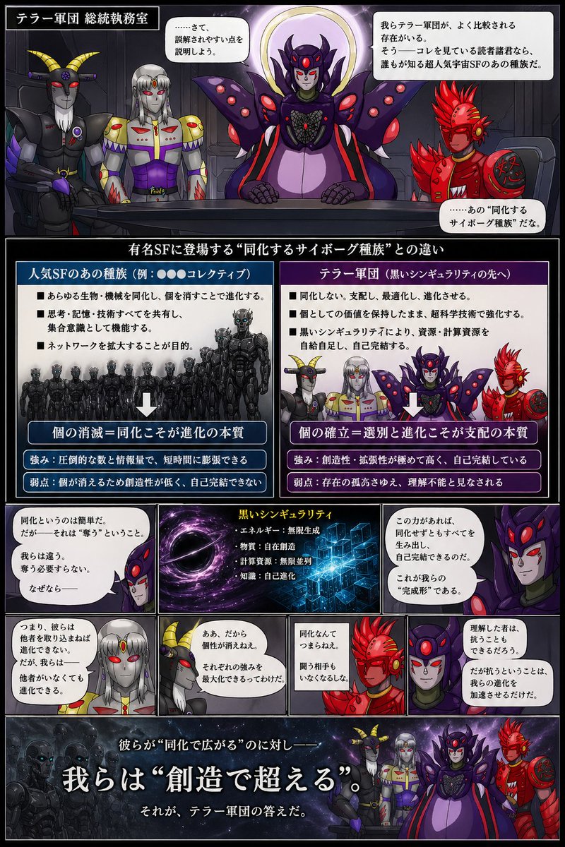 哥特式科幻反派会议漫画页 2