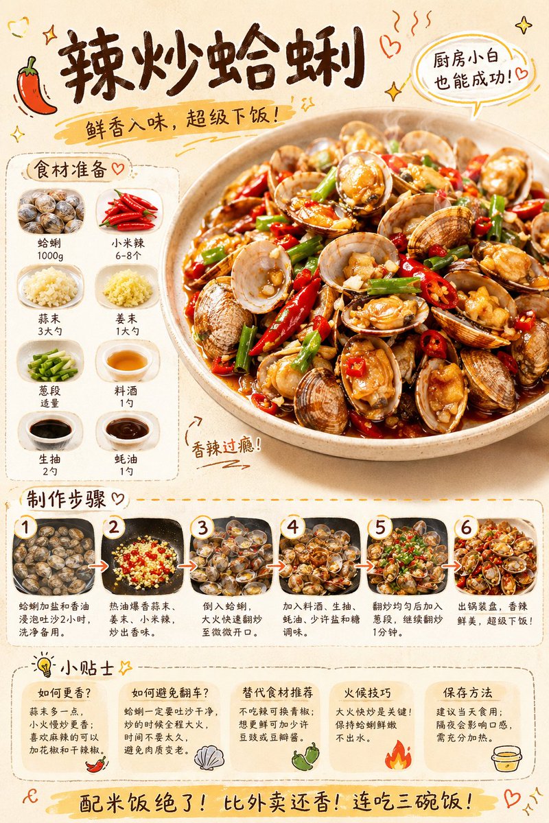 美食食谱视觉笔记海报 2