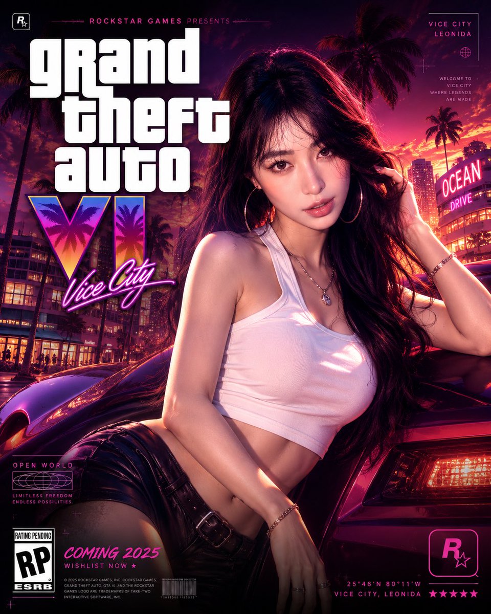 GTA VI 风格 8K 电影感海报 2