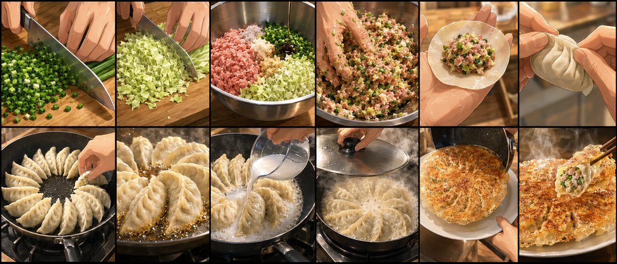 煎饺烹饪分镜脚本