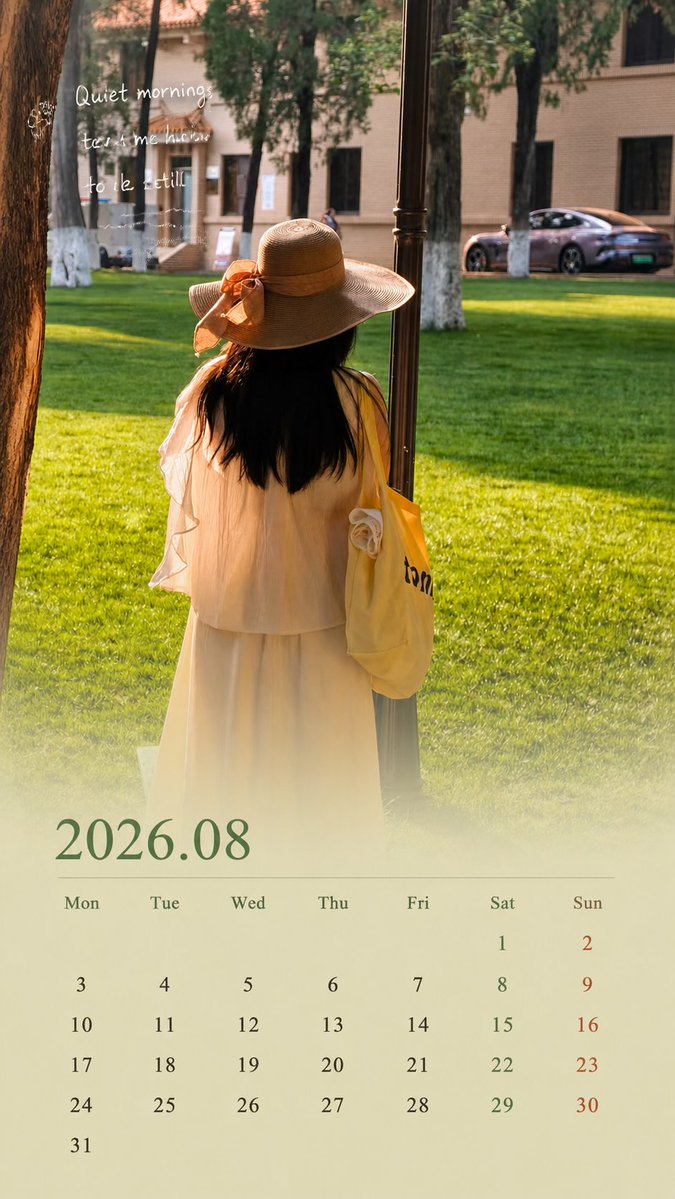 Healing Travel Calendar Card 2