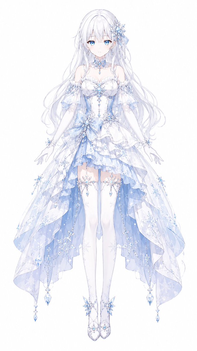冰雪魔法少女设计