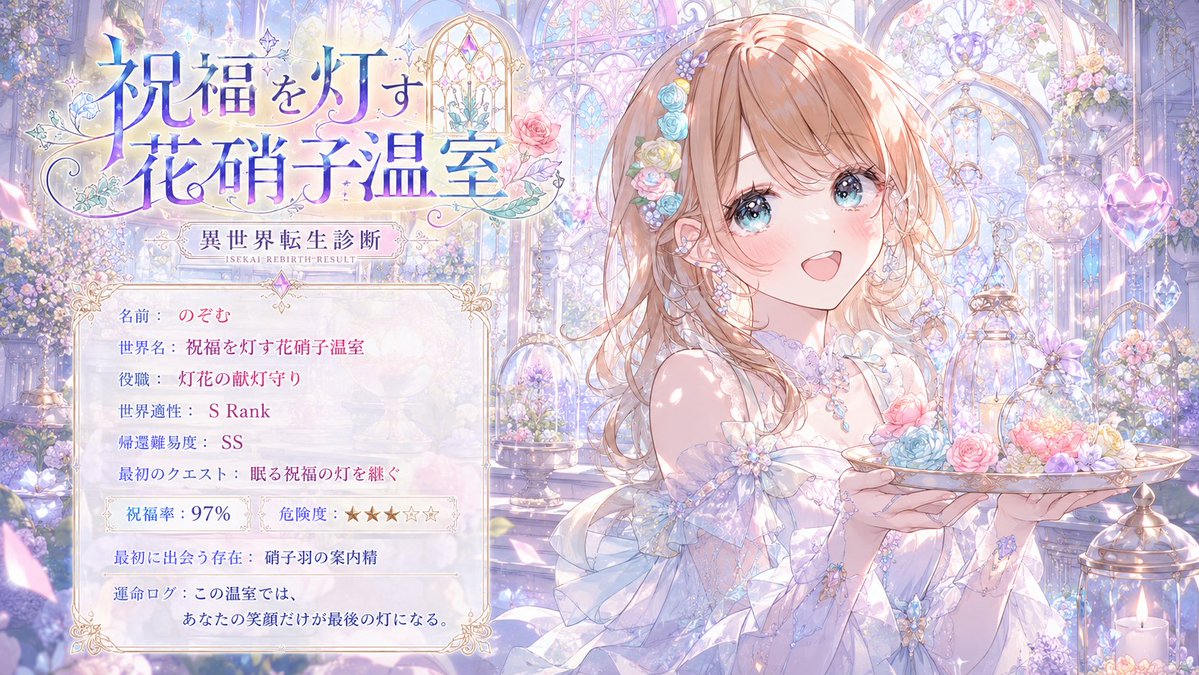 蒸汽朋克异世界转生诊断结果卡 4