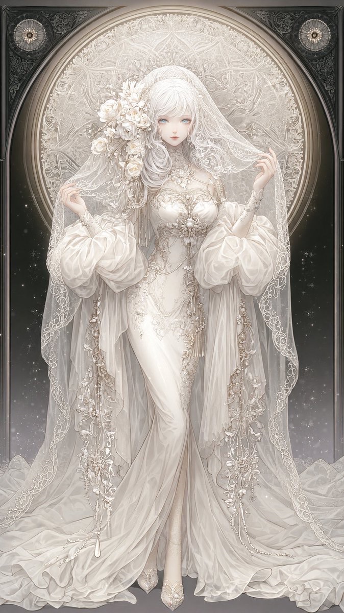 象牙色服饰女神