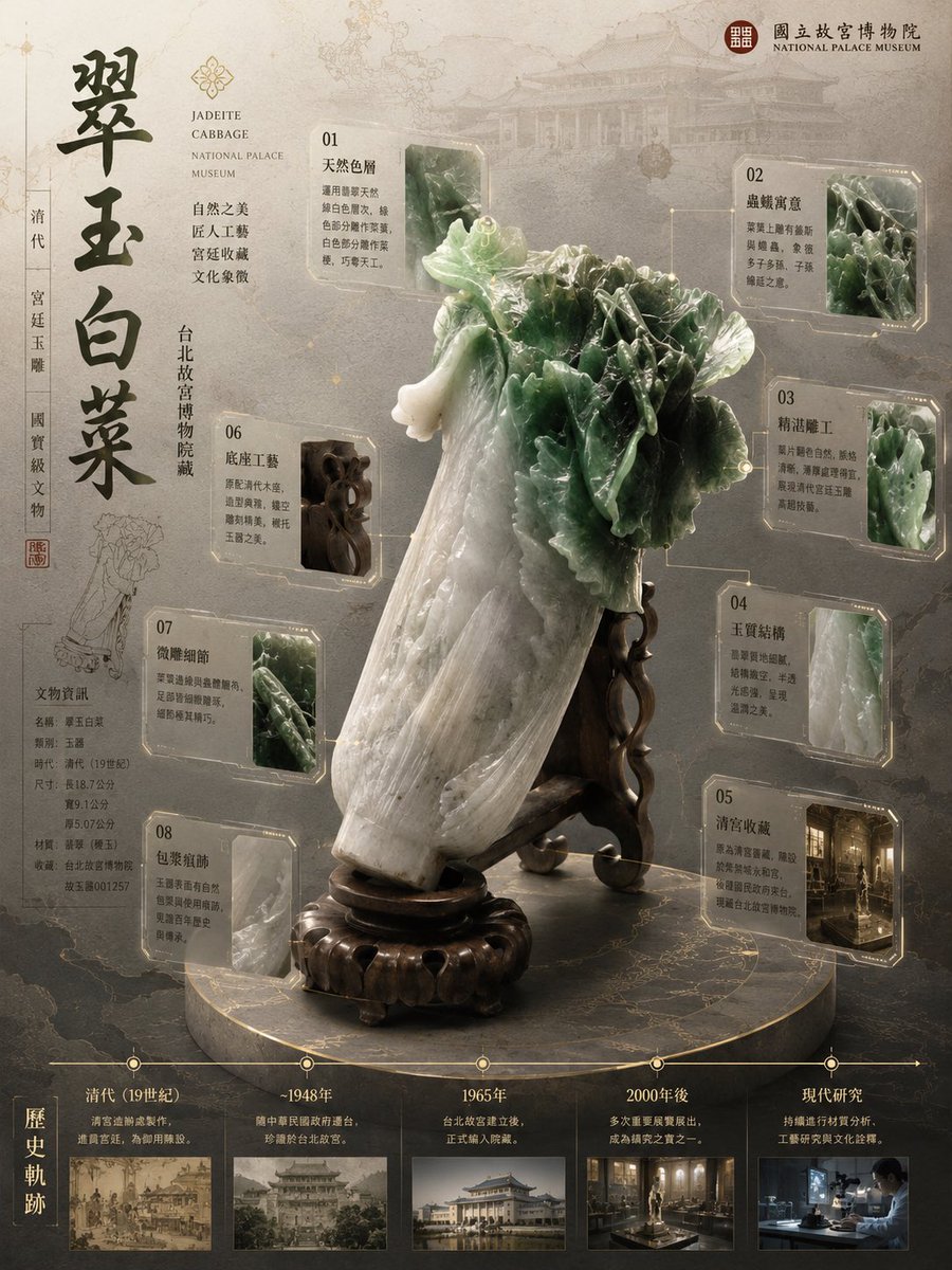 翠玉白菜博物馆档案海报