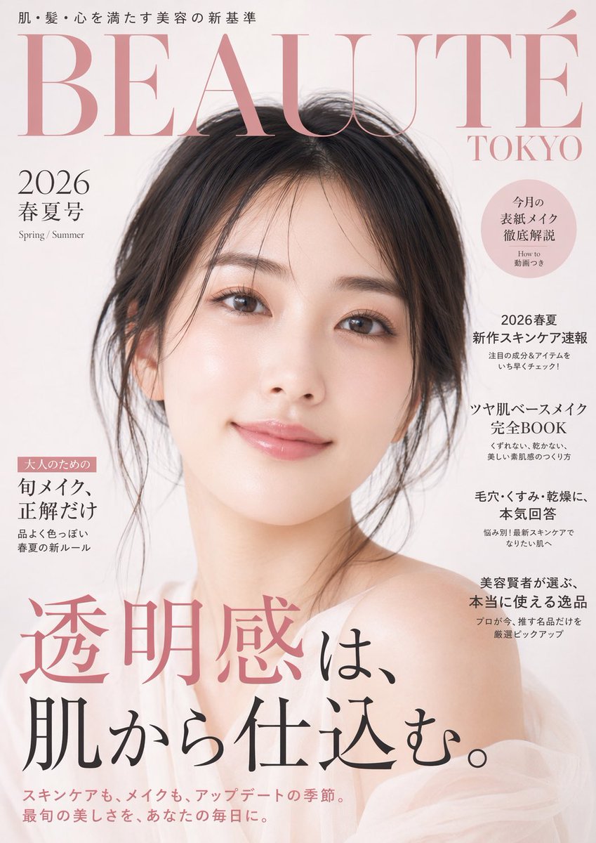 日系美妆杂志封面 2
