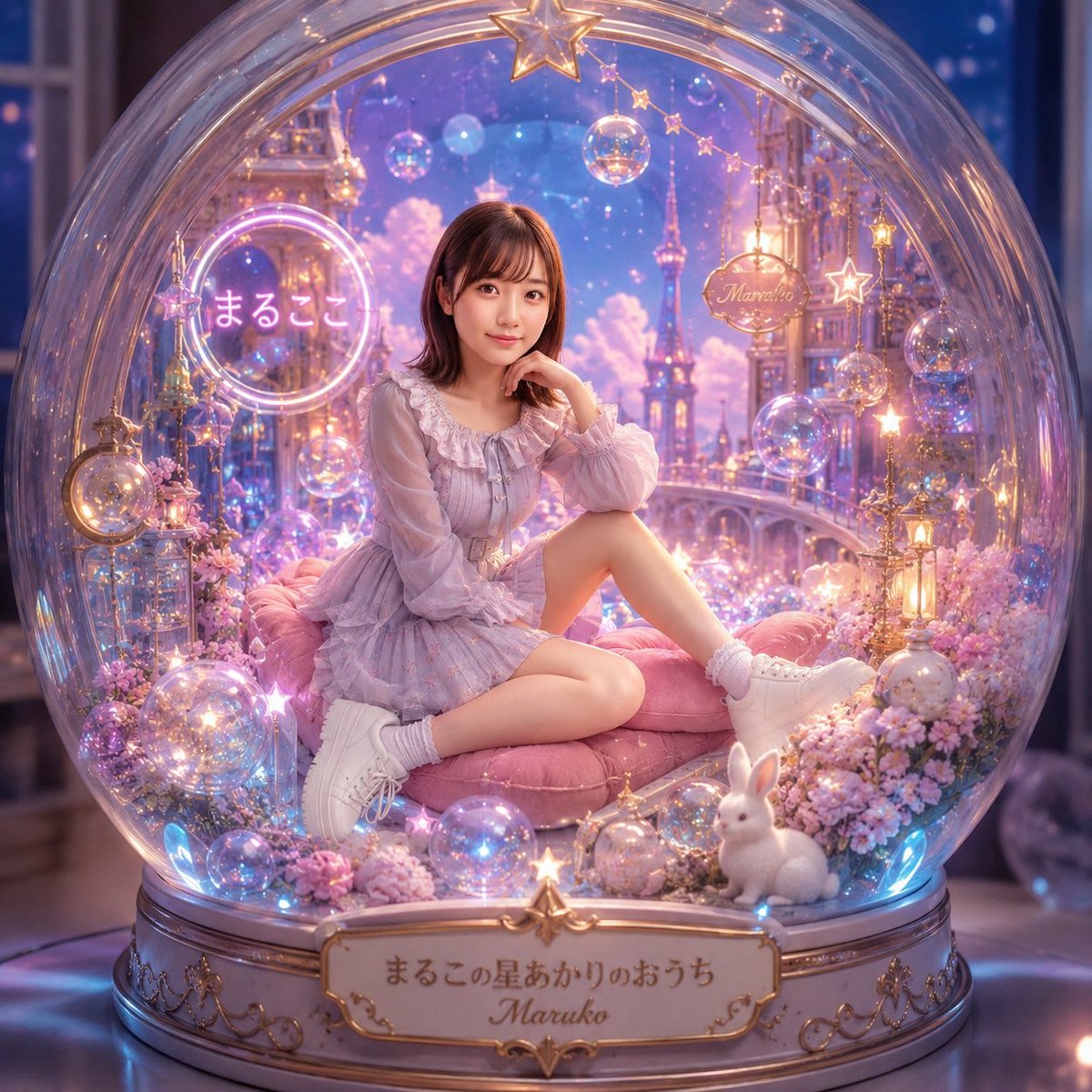 Kawaii Glass Dollhouse Diorama 4
