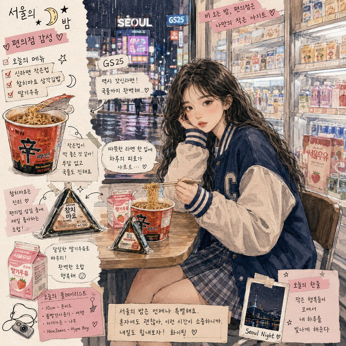 韩国女孩便利店摄影 2