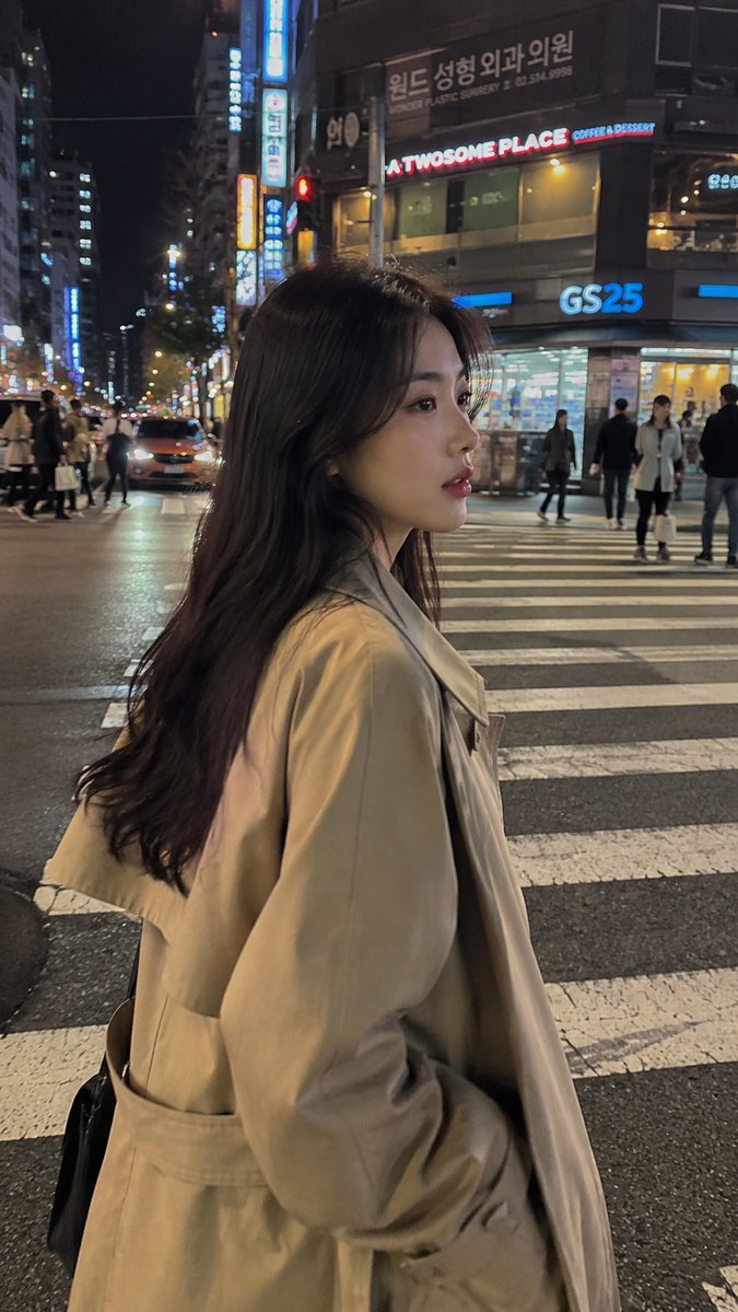 首尔夜间街头 iPhone 摄影