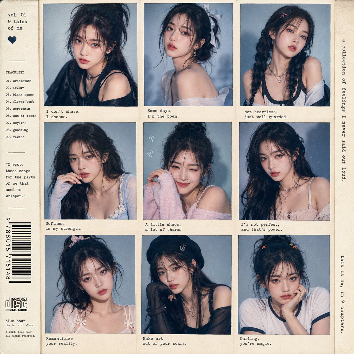 K-pop 偶像拍立得拼贴画