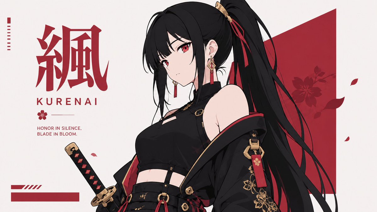 Kurenai 扁平化动漫海报