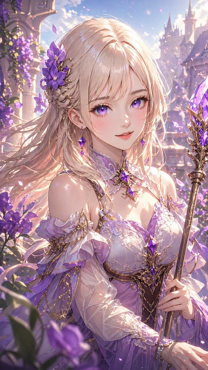 薰衣草幻想法师肖像