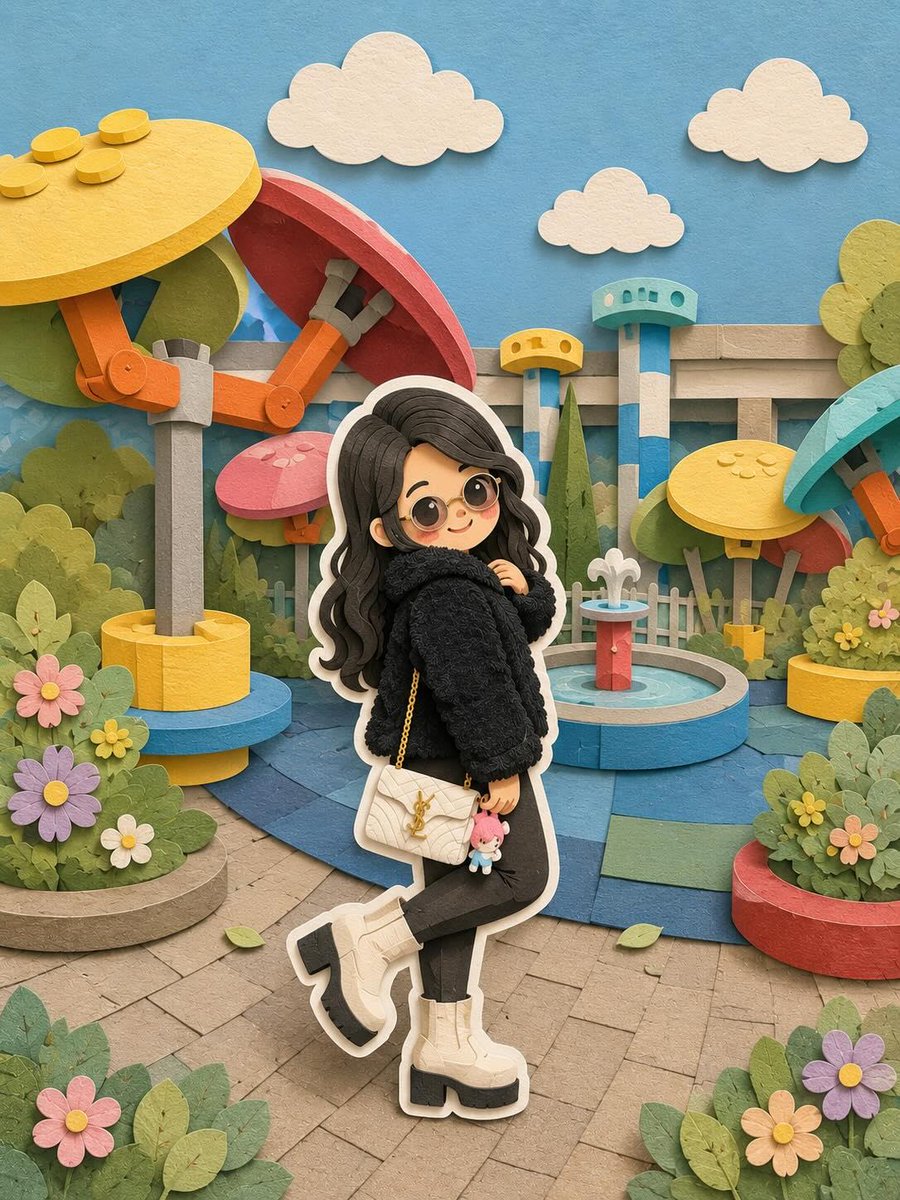 3D 分层剪纸 Q 版艺术 2