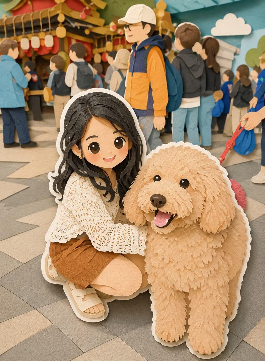 3D 分层剪纸 Q 版艺术 3