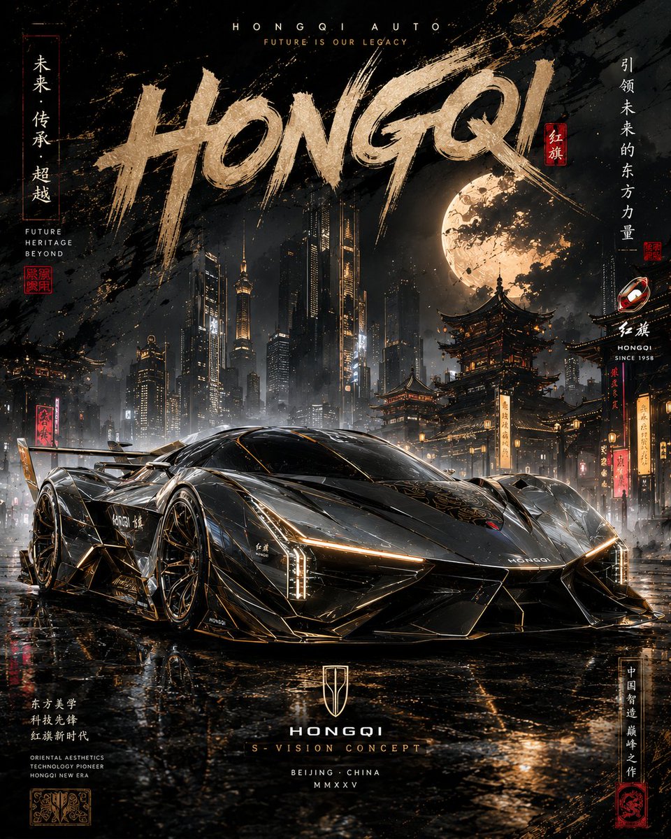 电影级奢华汽车主题海报 4