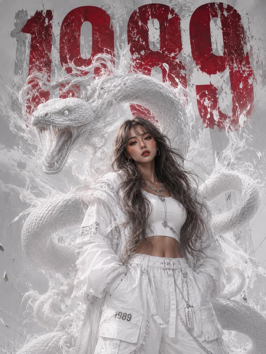 黑白时尚蟒蛇肖像 2