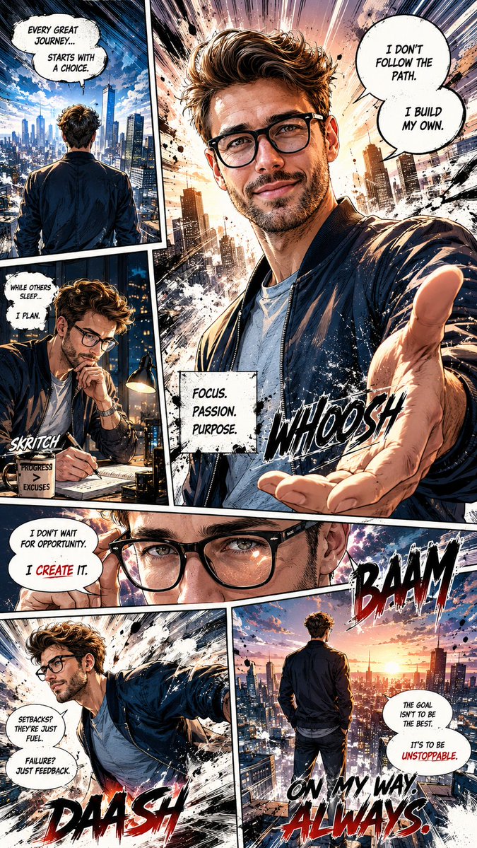 动态漫画页面插画
