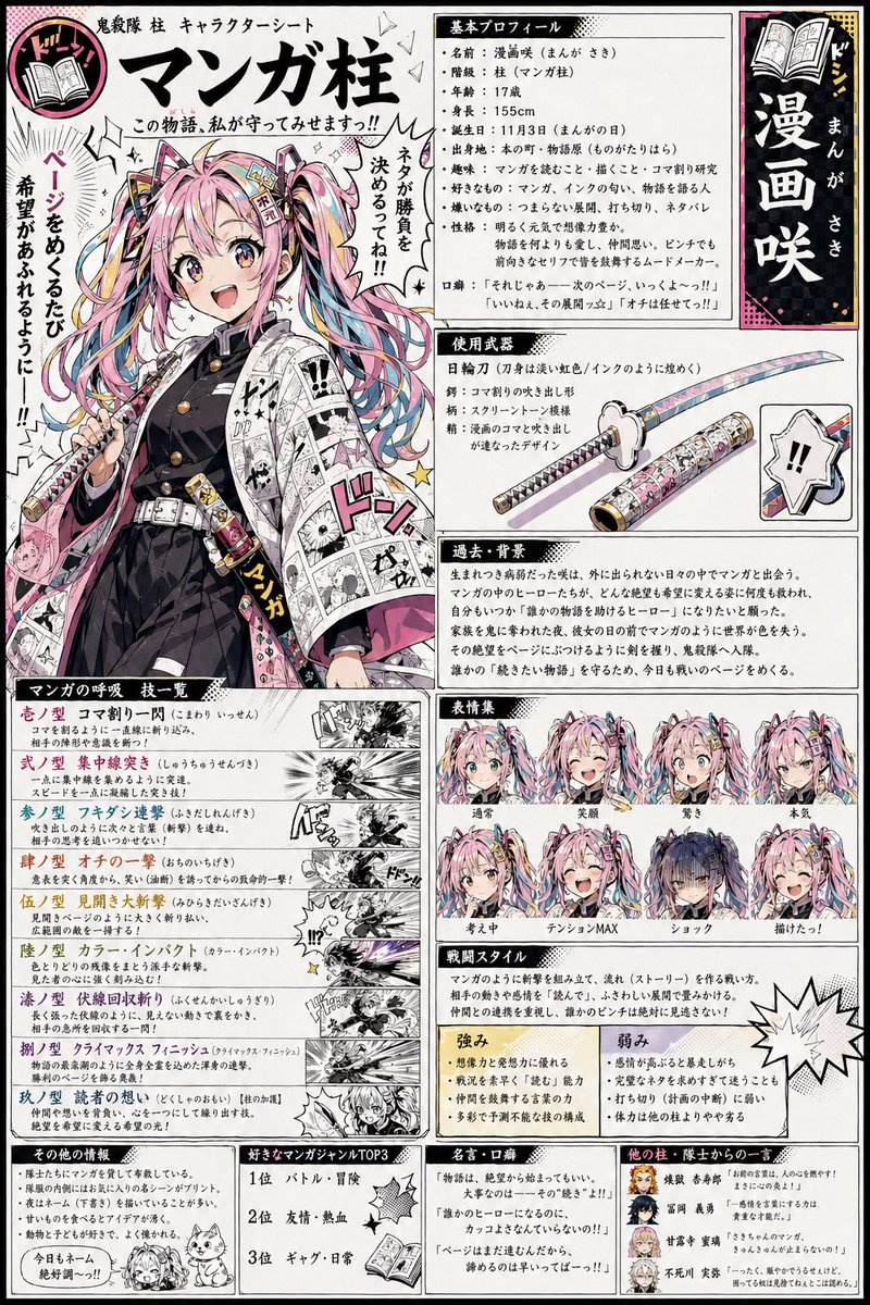 Manga Pillar 动漫角色海报 2