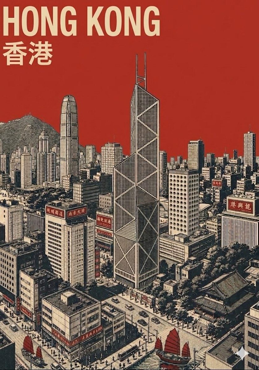 中世纪现代风格旅行海报 3