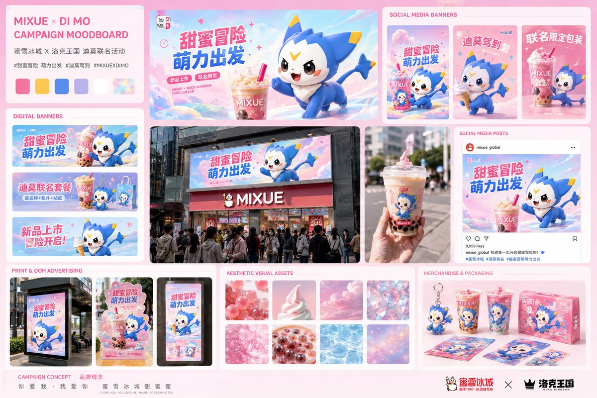 蜜雪冰城 × 迪莫联名活动项目