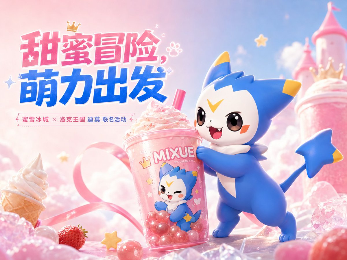 MIXUE 迪莫糖果王国海报