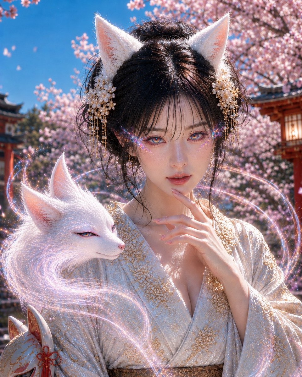 神秘狐仙神像肖像 2