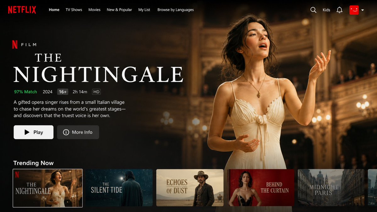 Netflix 首页 UI 生成器 2