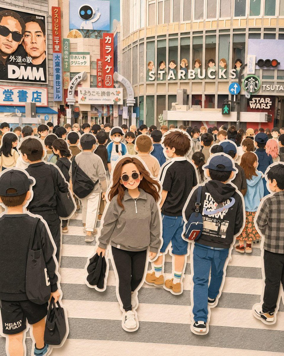 可爱风纸艺旅行立体模型 4