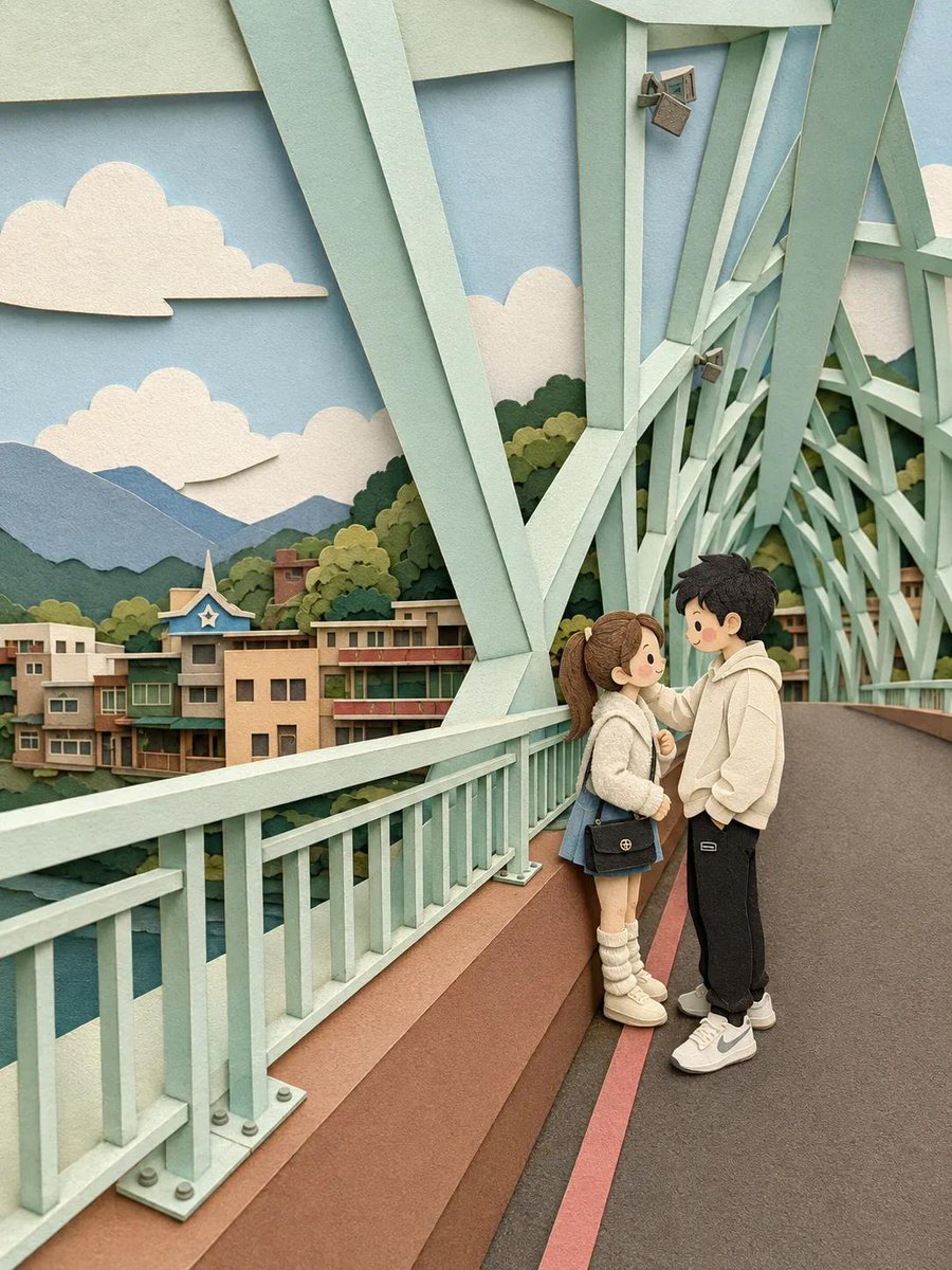 剪纸分层插画风格 2