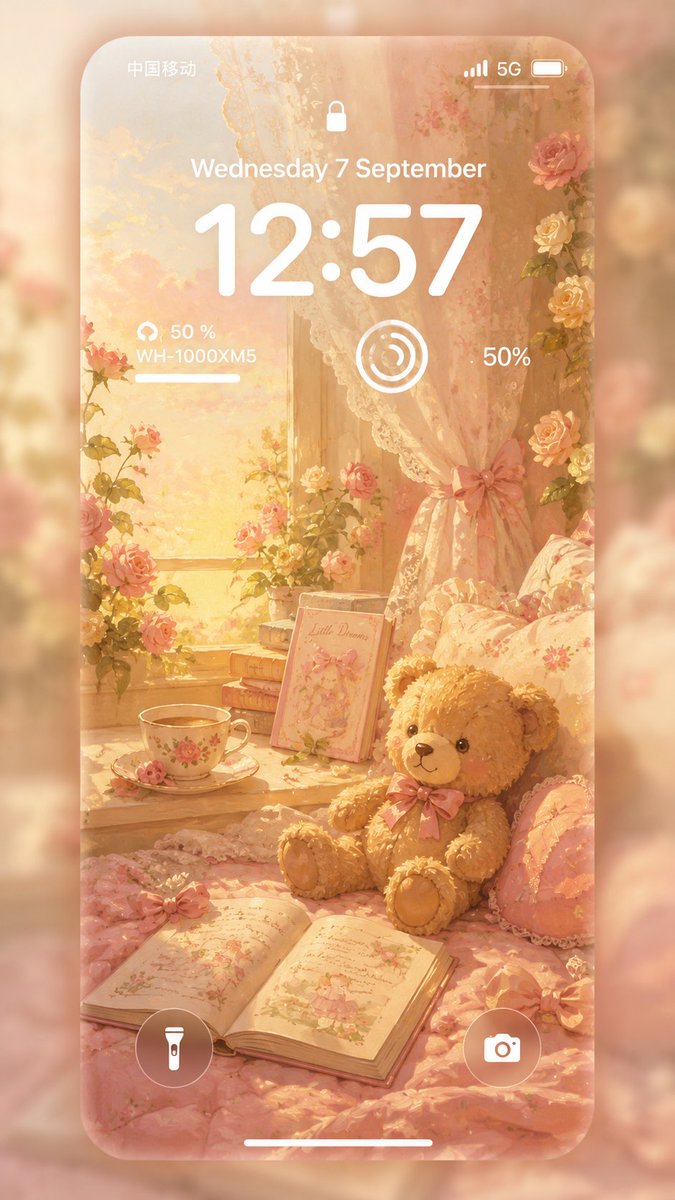 柔和色调小猫咖啡馆 iPhone 锁屏壁纸 2